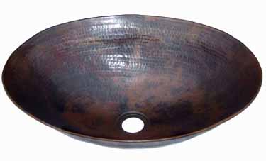 Oval Bowl Vessel - Click Image to Close